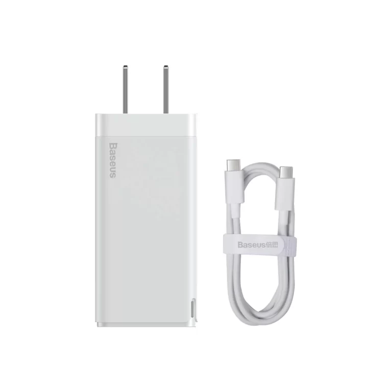 Baseus 65W GaN USB-C Wall Charger – White