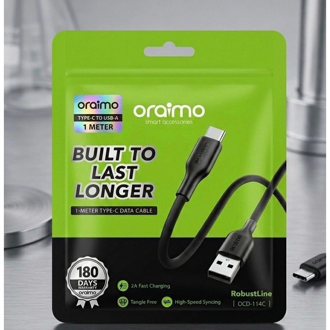 Oraimo 2A Faster Stronger Type-C Data Cable OCD-114C
