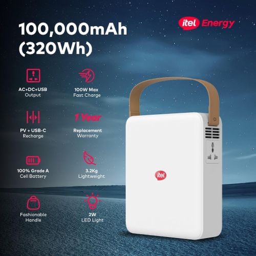 Itel Power Go Pro 100,000mAh 320Wh Power Bank - Image 2